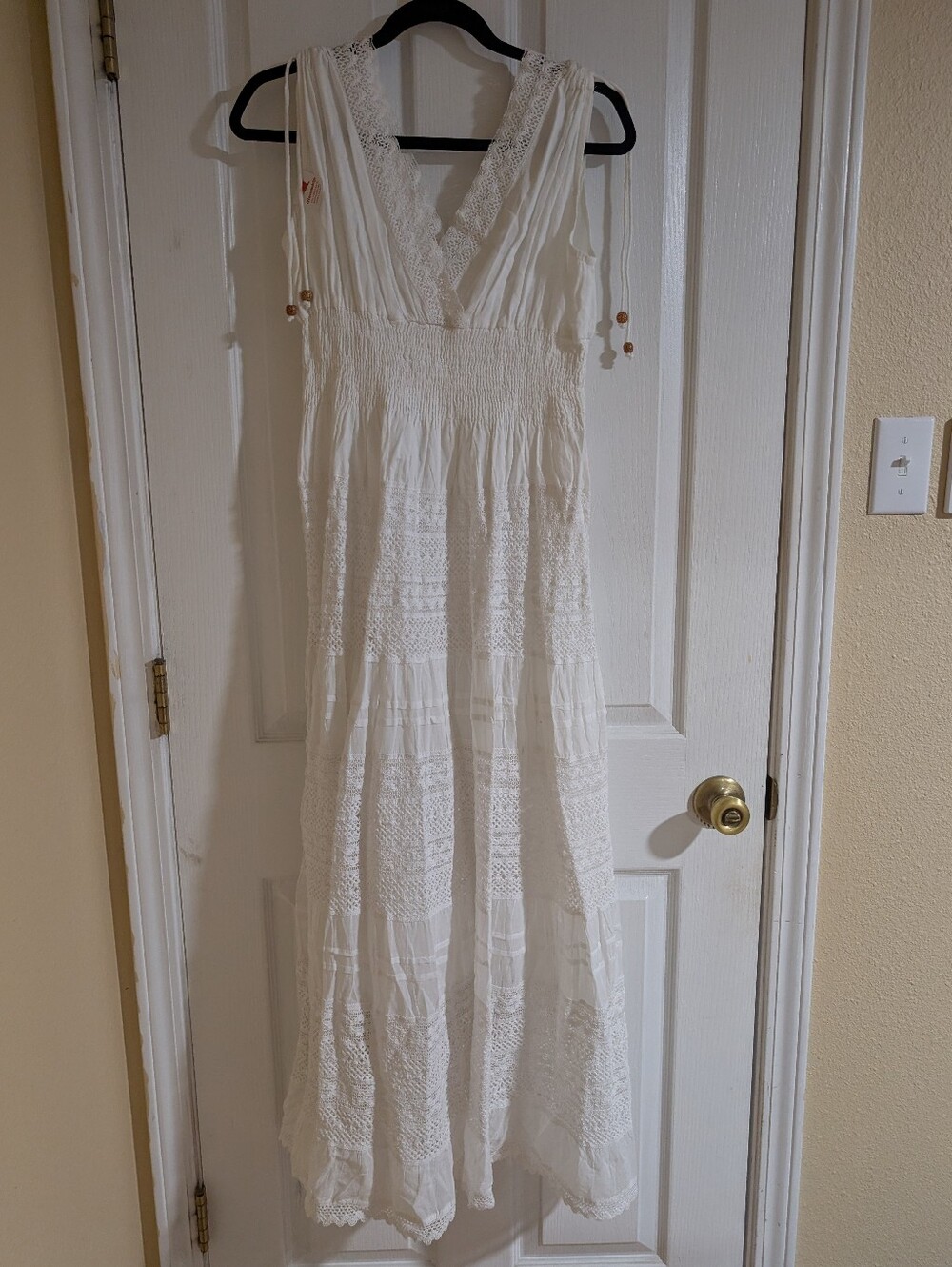 White Boho Maxi Dress